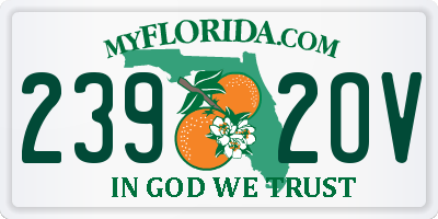 FL license plate 2392OV