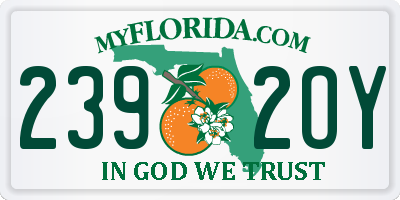 FL license plate 2392OY
