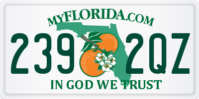 FL license plate 2392QZ
