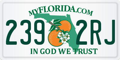 FL license plate 2392RJ