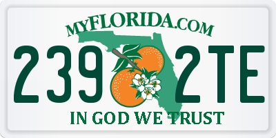 FL license plate 2392TE