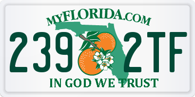 FL license plate 2392TF