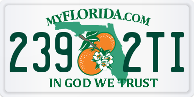 FL license plate 2392TI
