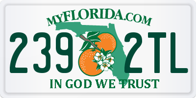 FL license plate 2392TL