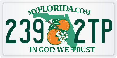FL license plate 2392TP