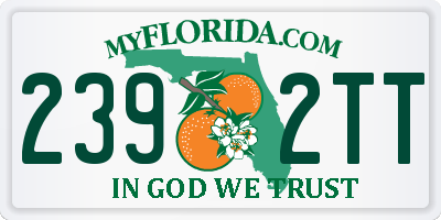 FL license plate 2392TT