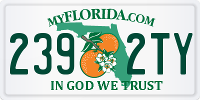 FL license plate 2392TY