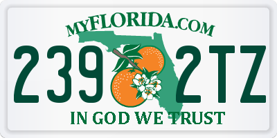 FL license plate 2392TZ