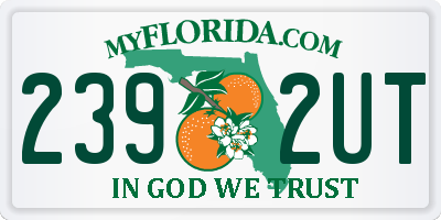 FL license plate 2392UT