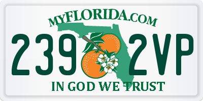 FL license plate 2392VP