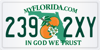 FL license plate 2392XY