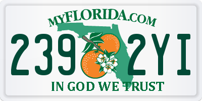FL license plate 2392YI