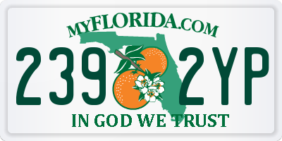 FL license plate 2392YP