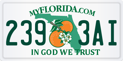 FL license plate 2393AI