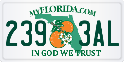 FL license plate 2393AL