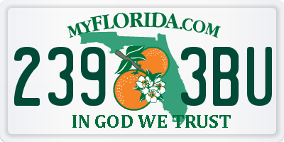 FL license plate 2393BU