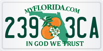 FL license plate 2393CA