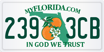 FL license plate 2393CB
