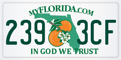 FL license plate 2393CF