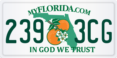 FL license plate 2393CG