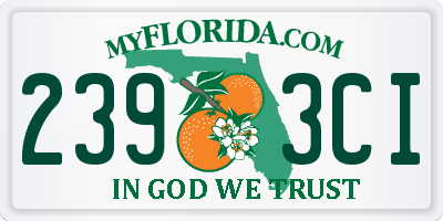 FL license plate 2393CI
