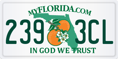 FL license plate 2393CL