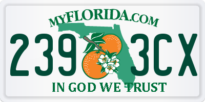 FL license plate 2393CX