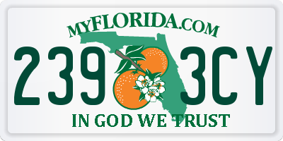FL license plate 2393CY