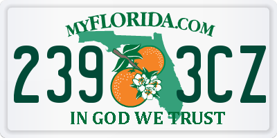 FL license plate 2393CZ