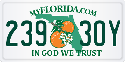 FL license plate 2393OY