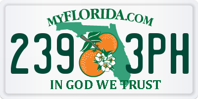 FL license plate 2393PH