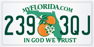 FL license plate 2393QJ
