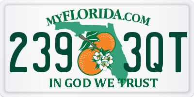FL license plate 2393QT