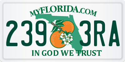 FL license plate 2393RA