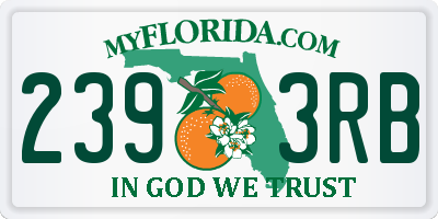 FL license plate 2393RB