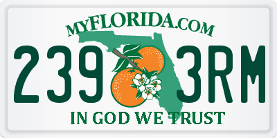 FL license plate 2393RM