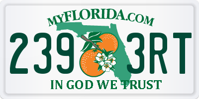 FL license plate 2393RT