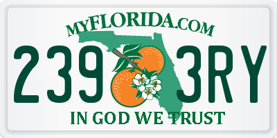 FL license plate 2393RY