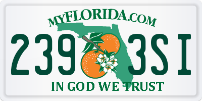 FL license plate 2393SI