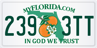 FL license plate 2393TT