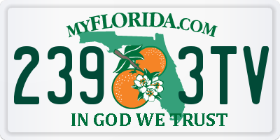 FL license plate 2393TV