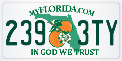 FL license plate 2393TY