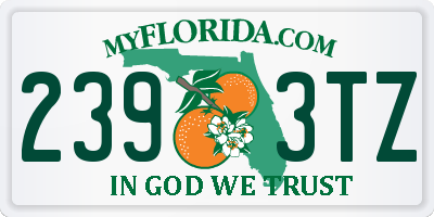 FL license plate 2393TZ