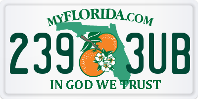 FL license plate 2393UB