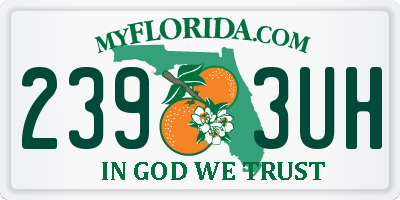FL license plate 2393UH