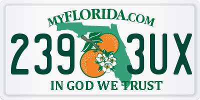 FL license plate 2393UX
