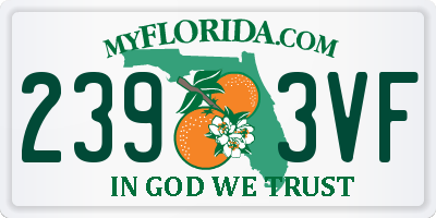 FL license plate 2393VF