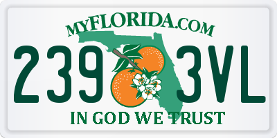 FL license plate 2393VL