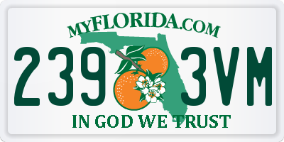 FL license plate 2393VM