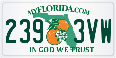 FL license plate 2393VW